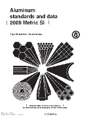 Aluminum Standards and Data 2009 – Metric SI Edition | The Aluminum Association