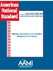 ANSI/AAMI SP10:2002 & SP10:2002/A1:2003, Manual, electronic, or automated sphygmomanometers (consolidated)