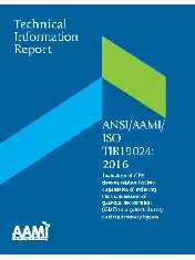 ANSI AAMI ISO TIR19024-2016