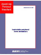 ANSI/AAMI NS15:1995 Implantable peripheral nerve stimulators, 2ed.