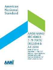 ANSI AAMI IEC 60601-2-21-2009 (2014) & A1-2016
