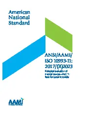 ANSI AAMI ISO 10993-11-2017 (2023)