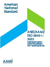 ANSI AAMI ISO 5840-1-2022