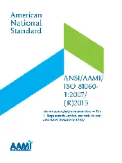 ANSI AAMI ISO 81060-1-2007 (2013)