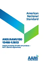 ANSI AAMI ISO 13408-1-2023