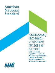 ANSI AAMI IEC 60601-2-20-2009 (2014) & A1-2016