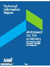 ANSI AAMI IEC TIR61289-2011
