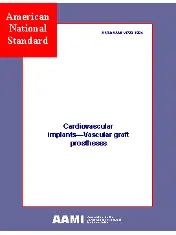 ANSI/AAMI VP20:1994 Cardiovascular implants-Vascular graft prostheses, 2ed.