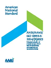 ANSI AAMI ISO 10993-3-2014 (2023)