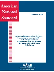 ANSI/AAMI PC69:2007, Active implantale medical devices - Electromagnetic compatibility - EMC test protocols for implantable cardiac pacemakers and implantable cardioverter defibrillators