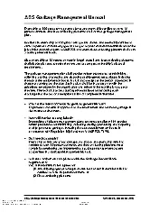ABS GARBAGE MANAGEMENT MANUAL 2012