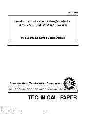 AGMA 06FTM05 2006