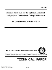 AGMA 06FTM03 2006