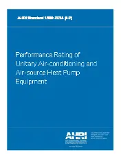 AHRI Standard 1600-2024 (I-P) - Performance Rating of Unitary Air-conditioning and Air-source Heat Pump Equipment Appendix Lis reproduced in this document with the permission of Canadian Standards