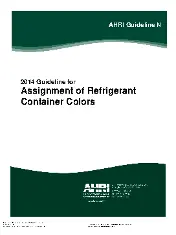 ARI Standard 1200-2014 (SI) - Assignment of Refrigerant Container Colors