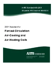 AHRI Standard 410-2001 - Forced-Circulation Air-Cooling and Air-Heating Coils - Addendum 3