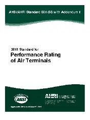 AHRI Standard 881-2011 (SI) - Performance Rating of Air Terminals - Addendum 1