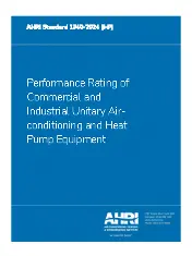 AHRI Standard 1340-2024 (I-P) - Performance Rating of Commercial and Industrial Unitary Airconditioning and Heat Pump Equipment