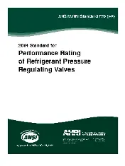 AHRI Standard 770-2014 (I-P) - Performance Rating of Refrigerant Pressure Regulating Valves (copy 2)