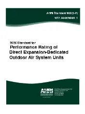 AHRI Standard 920-2020 (I-P) - Performance Rating of Direct Expansion-Dedicated Outdoor Air System Units - Addendum 1