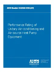 AHRI Standard 210-240-2024 (I-P) - Performance Rating of Unitary Air-conditioning and Air-source Heat Pump Equipment Appendix Lis reproduced in this document with the permission of Canadian Standards