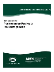 AHRI Standard 820-2023 - Performance Rating of Ice Storage Bins
