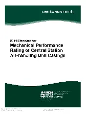 AHRI Standard 1351-2014 (SI) - Mechanical Performance Rating of Central Station Air-handling Unit Casings