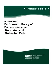 AHRI Standard 410-2023 - Performance Rating of Forced-circulation Air-cooling and Air-heating Coils