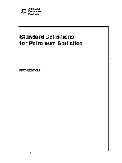 API standard definitions for petroleum statistics 1995 scan