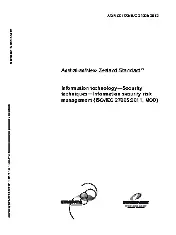 AS NZS ISO IEC 27005-2012