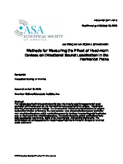 ASA ANSI S3.71-2019 (2023)