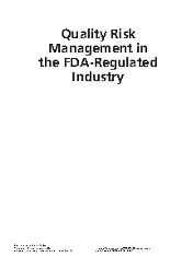 ASQ QUAL RISK MGT FDA-REG 2012