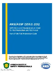 ASSP Z359.0 2012