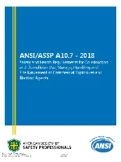 ASSP A10.7 2018