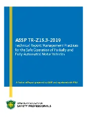 ASSP TR-Z15.3 2019