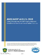 ASSP A10.21 2018