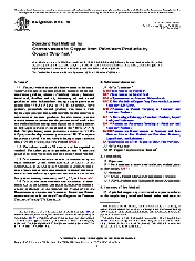 Standard Test Method for Corrosiveness to Copper from Petroleum Products by Copper Strip Test