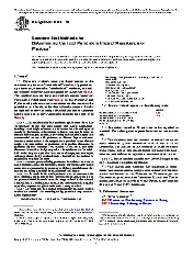 Standard Test Methods for Determining the Izod Pendulum Impact Resistance of Plastics