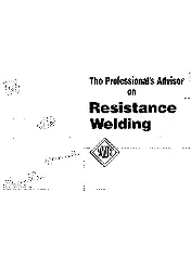 The profesional's advisor on resistence welding 1998 scan