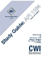 Study Guide for API Standard 1104 (2017)
