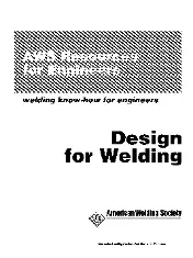 Design for Welding 2001