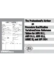 The profesional's advisor on proceedure qualification variables 2005