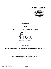 BHMA A156.24 2018