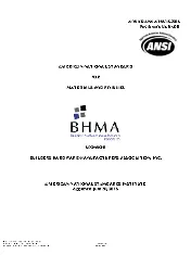 BHMA A156.18 2016