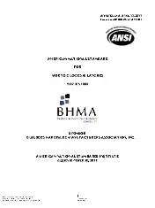 BHMA A156.13 2017