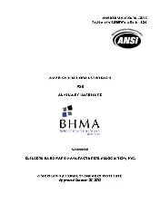BHMA A156.16 2013