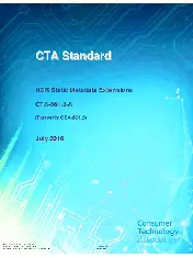 CTA CTA-861.3-A 2016