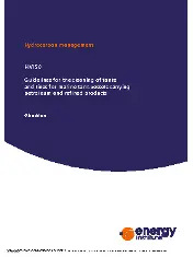 HM 50 Guidelines for the cleaning of tanks and lines for marine tank vessels carrying petroleum and refined products