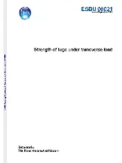 ESDU 06021 Strength of lugs under transverse load.