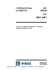 62539 First Edition 2007-07 IEEE 930 - IEC/IEEE Guide for the Statistical Analysis of Electrical Insulation Breakdown Data (Adoption of IEEE Std 930-2004)